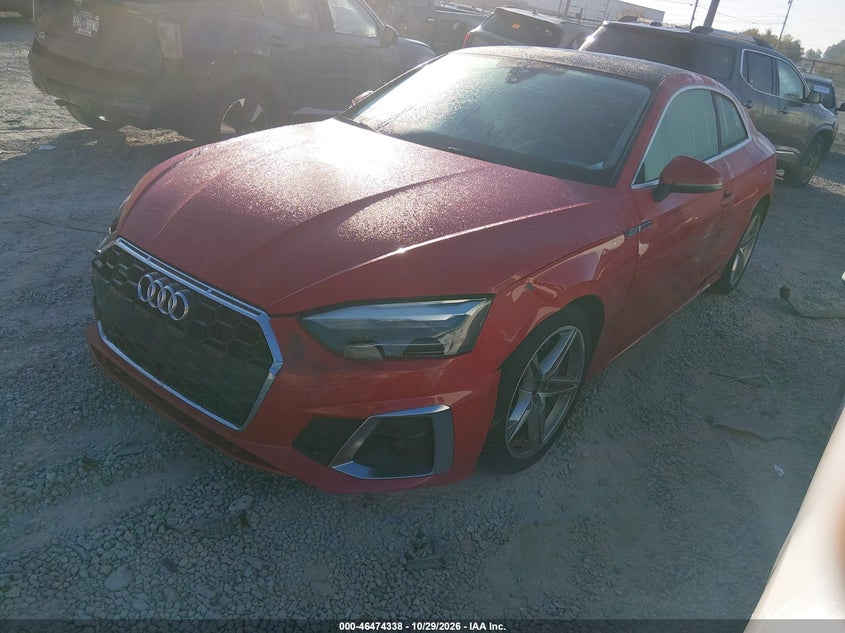 2022 Audi A5 Premium 45 Tfsi S Line Quattro S Tronic, Unknown, IAAI, VIN WAUSAAF56NA033047 — photo 2
