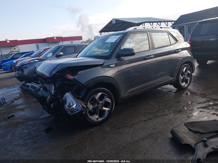 Vin: kmhrc8a39ru289547, lot: 46974786, hyundai venue sel 20242