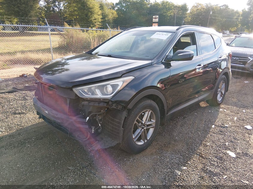 Vin: 5xyzu3lb6jg553256, lot: 46975128, hyundai santa fe sport 2.4l 20182