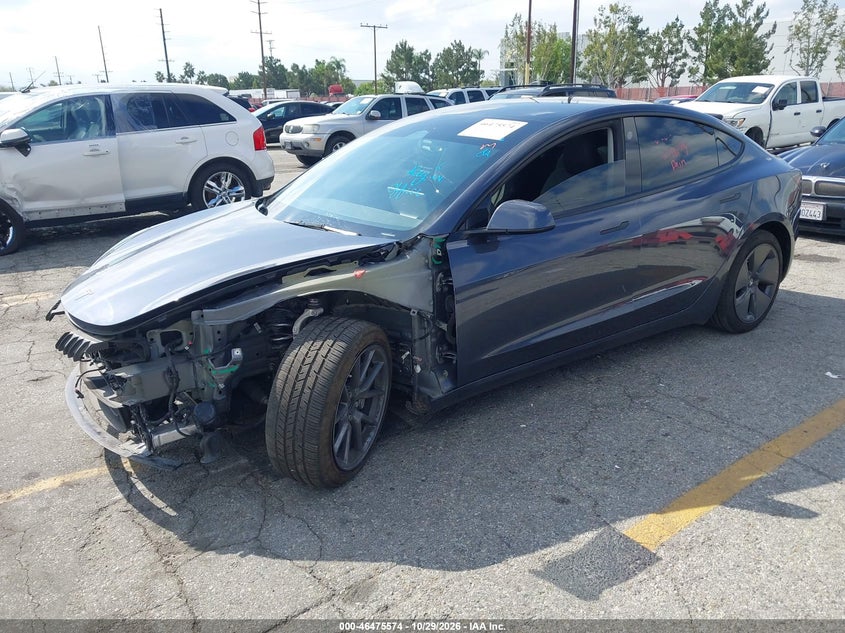 Vin: 5yj3e1eb8pf715795, lot: 46975953, tesla model 3 long range dual motor all-wheel drive 20232