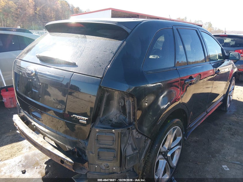 Vin: 2fmdk4ak9dbe31780, lot: 46976060, ford edge sport 20134