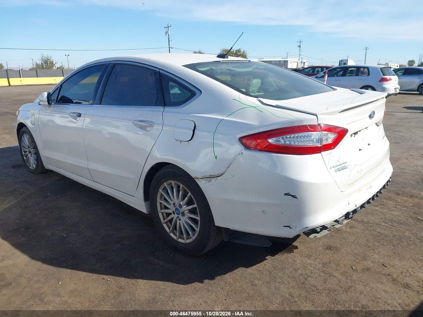 Vin: 3fa6p0su9er212236, lot: 46976334, ford fusion energi titanium 20143