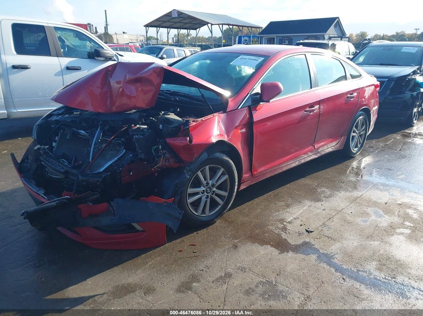 Vin: 5npe24af5hh483283, lot: 46976465, hyundai sonata se 20172
