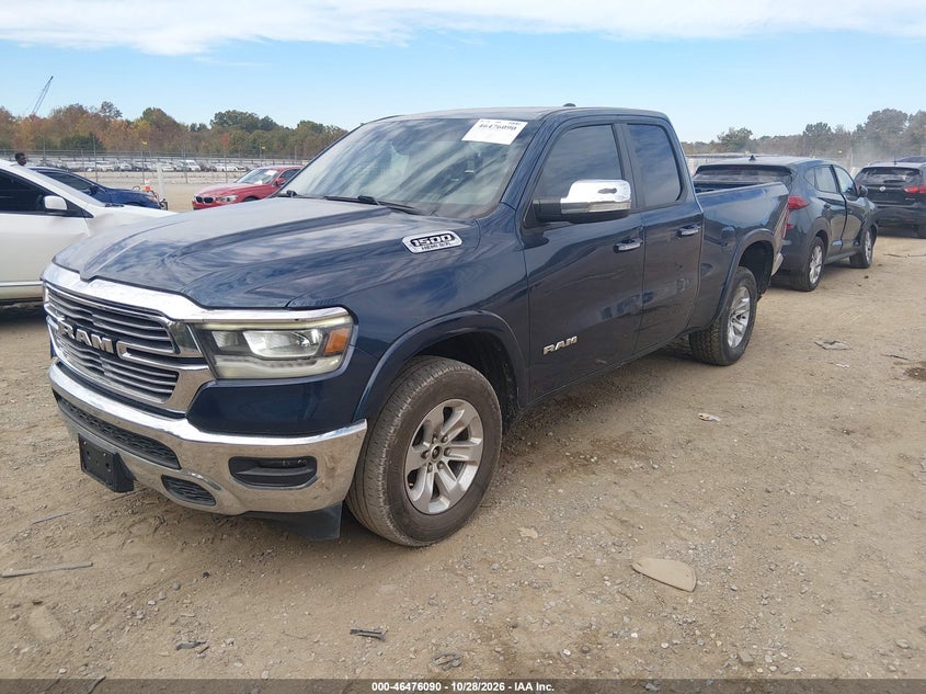 Vin: 1c6srfdt3ln280744, lot: 46976470, ram 1500 laramie  4x4 6'4 box 20202