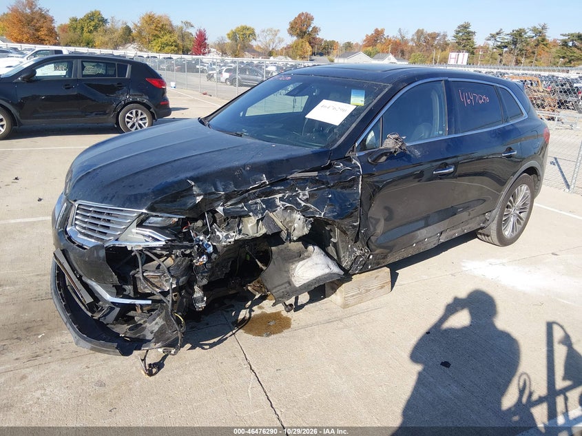 2016 Lincoln Mkx Reserve, Front End, IAAI, VIN 2LMTJ8LR1GBL49552 — photo 2