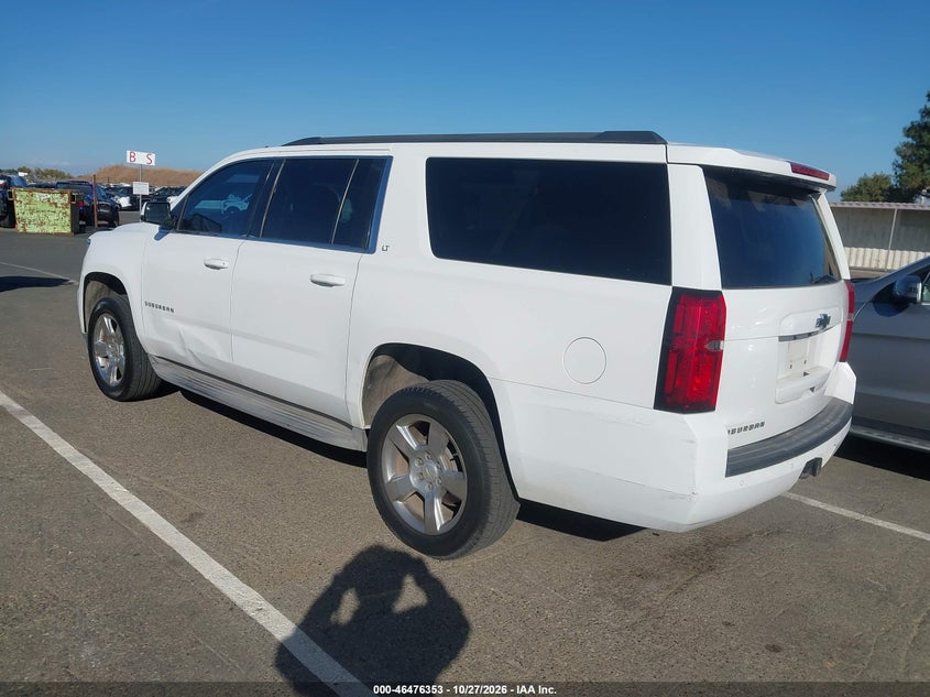 Vin: 1gnskjkc5fr195380, lot: 46976732, chevrolet suburban 1500 lt 20153