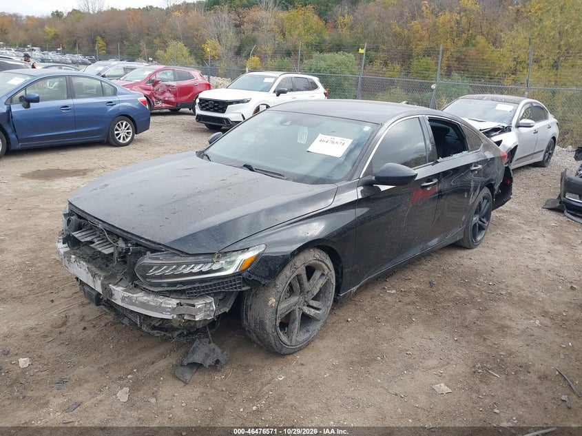 2021 Honda Accord Sport, All Over, IAAI, VIN 1HGCV1F39MA079630 — photo 2