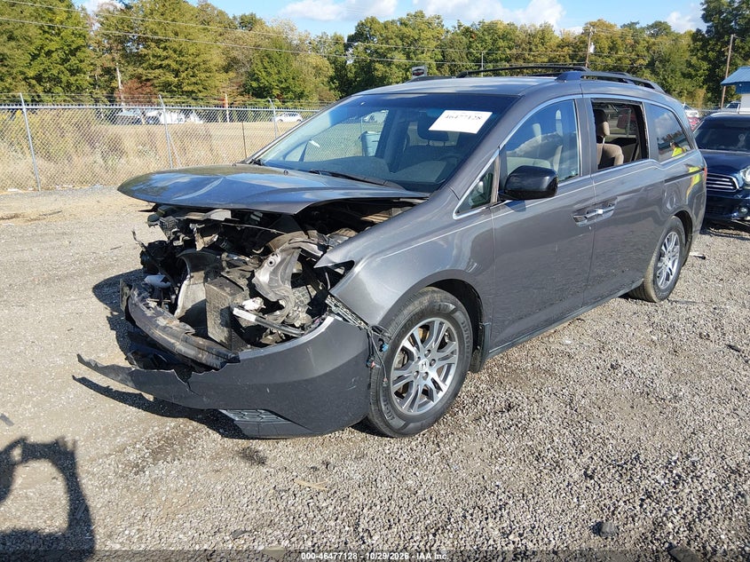2012 Honda Odyssey Ex, Front End, IAAI, VIN 5FNRL5H4XCB080495 — photo 2
