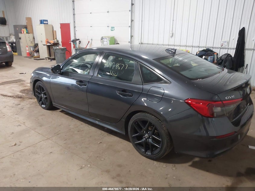 Vin: 2hgfe2f52rh538767, lot: 46978956, honda civic sport 20243