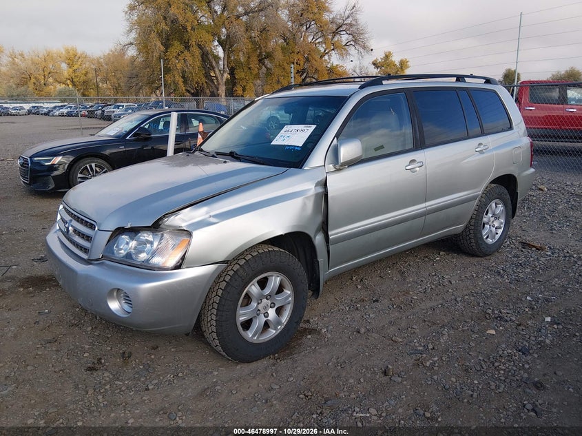 2003 Toyota Highlander V6, Left Side, IAAI, VIN JTEHF21A430110604 — photo 2