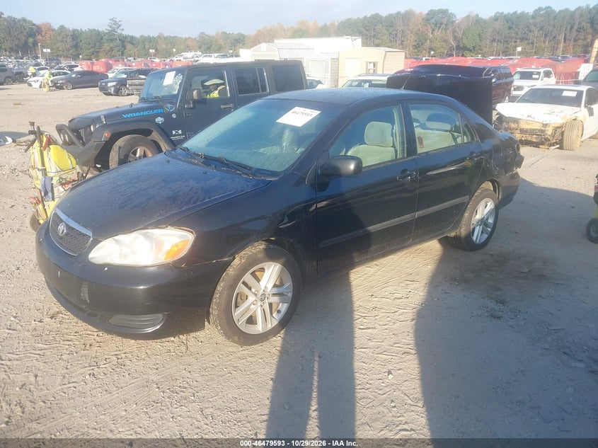 2006 Toyota Corolla Ce, Rear, IAAI, VIN 2T1BR32E66C706817 — photo 2