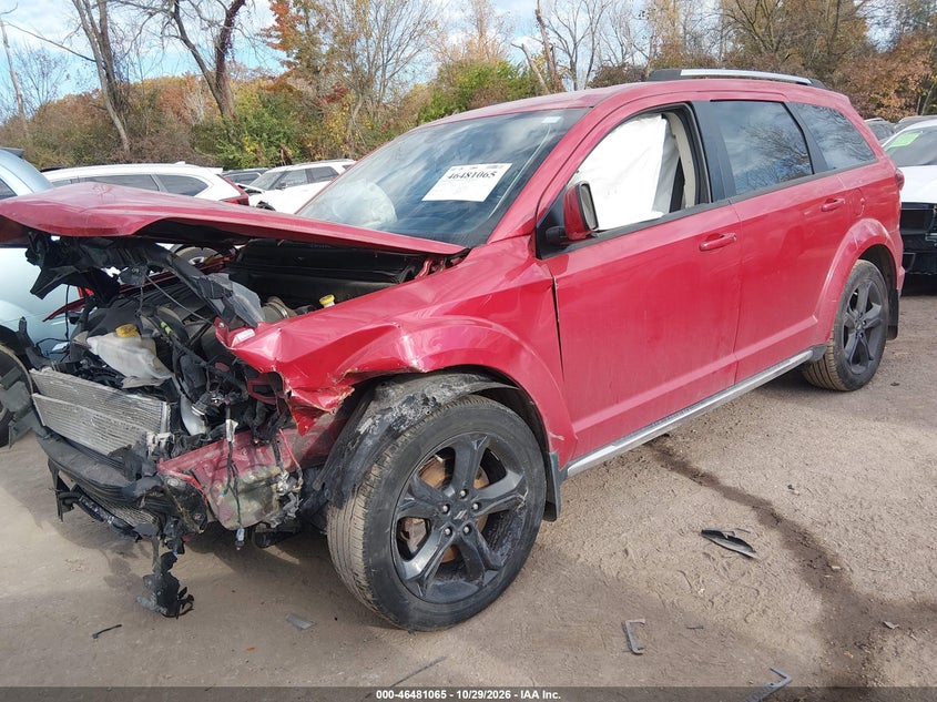 Vin: 3c4pdcgg8jt233877, lot: 46981449, dodge journey crossroad 20182
