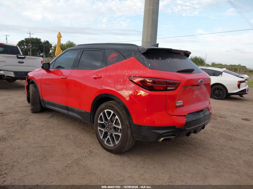 Vin: 3gnkbers1ps101014, lot: 46981636, chevrolet blazer fwd rs 20233