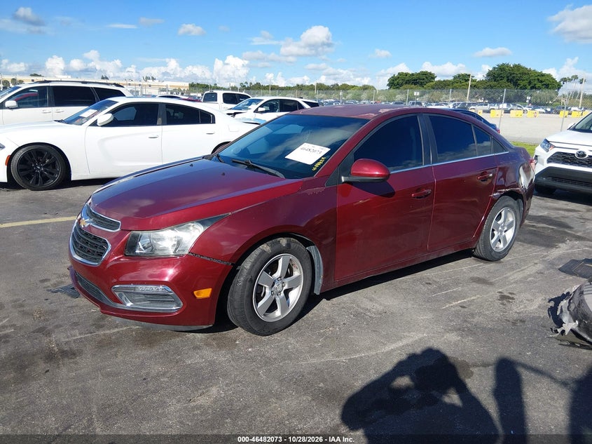 Vin: 1g1pc5sbxf7163345, lot: 46982457, chevrolet cruze 1lt auto 20152