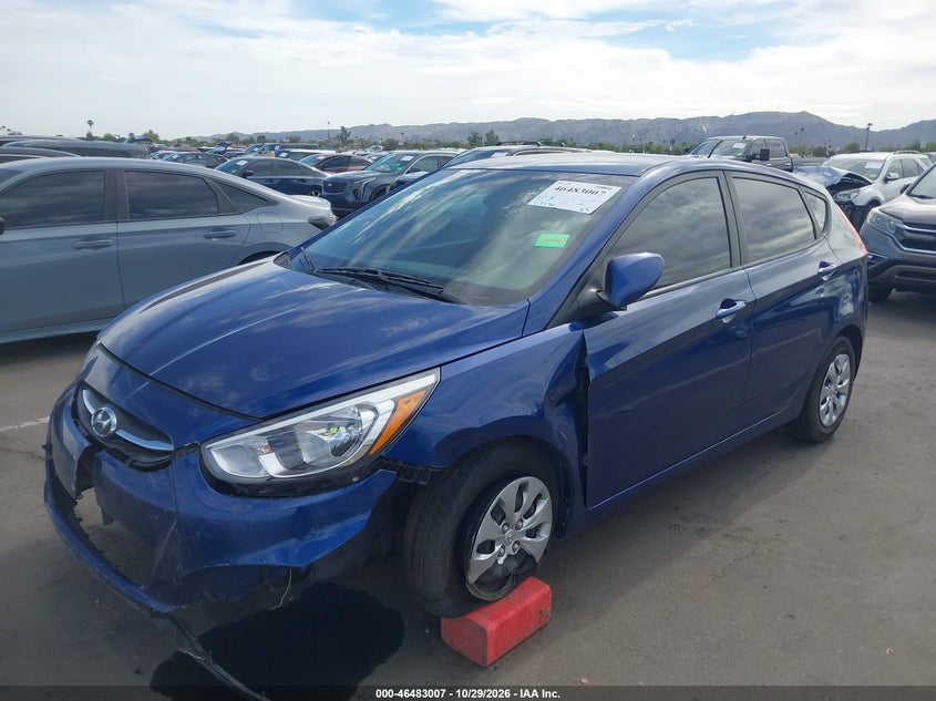 Vin: kmhct5ae9hu301734, lot: 46983391, hyundai accent se 20172