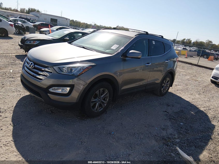 Vin: 5xyzu3lb1gg325111, lot: 46983597, hyundai santa fe sport 2.4l 20162