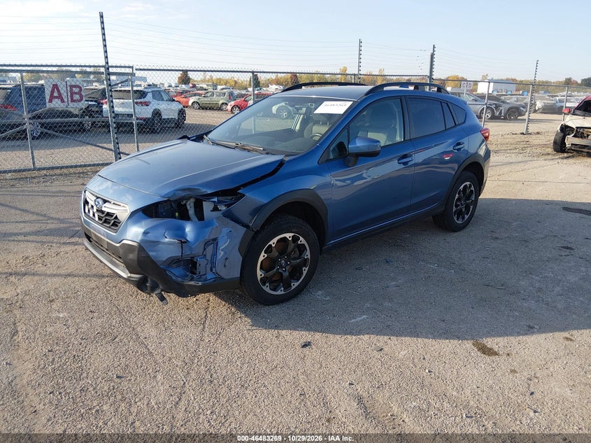 2021 Subaru Crosstrek Premium, Левый бок, IAAI, VIN JF2GTAPC2MH306251 — фото 2