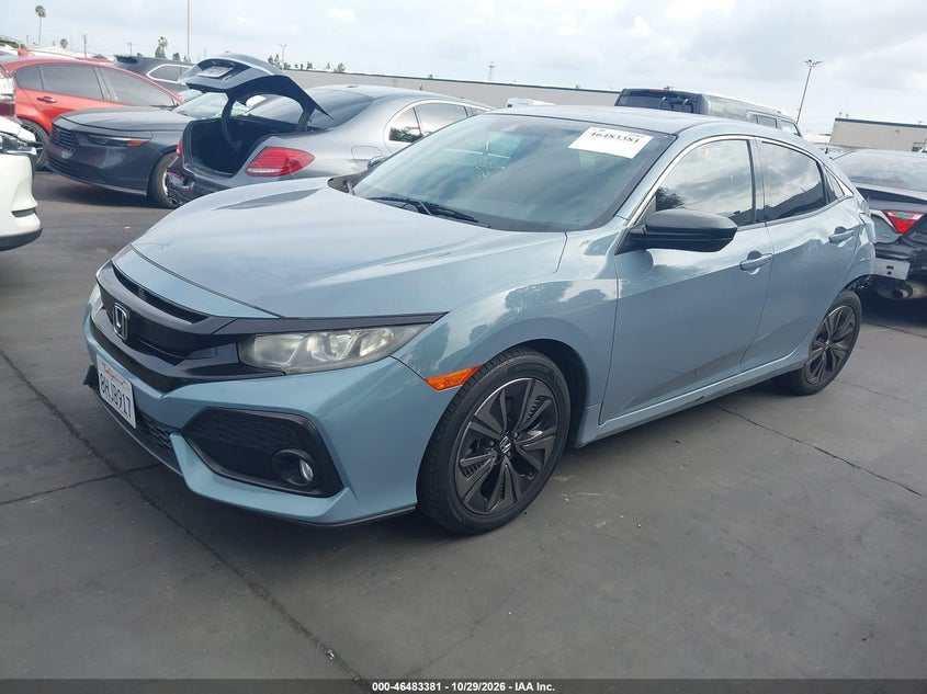 2017 Honda Civic Ex, Rear, IAAI, VIN SHHFK7H64HU428171 — photo 2