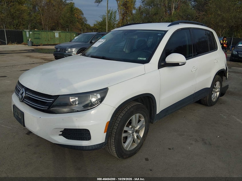 2016 Volkswagen Tiguan S, Удар сзади, IAAI, VIN WVGAV7AX3GW512963 — фото 2