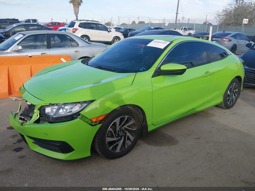 2016 Honda Civic Lx-P, Повреждение двигателя, IAAI, VIN 2HGFC4B05GH312098 — фото 2
