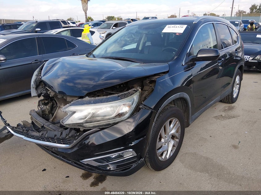 2016 Honda Cr-V Ex-L, Front End, IAAI, VIN 5J6RM4H71GL115472 — photo 2