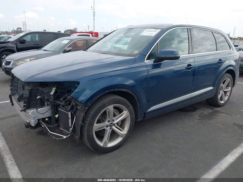 2019 Audi Q7 55 Premium, Удар спереди, IAAI, VIN WA1VAAF76KD003553 — фото 2
