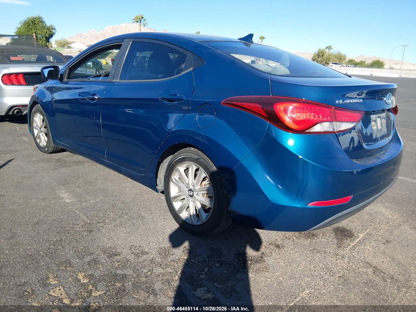 Vin: kmhdh4ae3gu511521, lot: 46985498, hyundai elantra se 20163