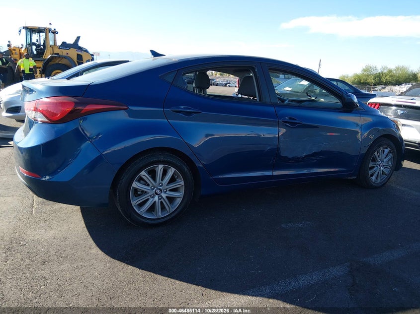 Vin: kmhdh4ae3gu511521, lot: 46985498, hyundai elantra se 20164