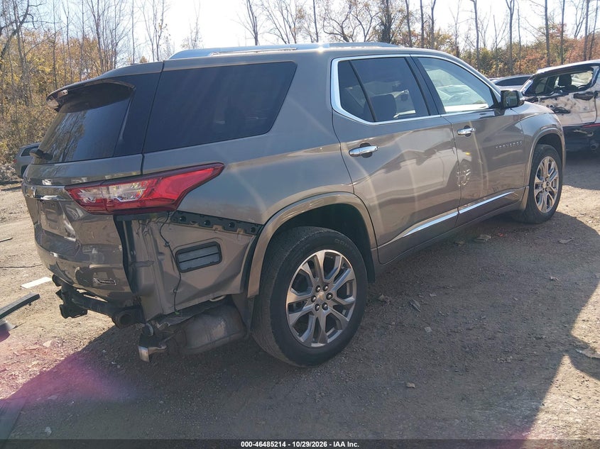 Vin: 1gnerkkw4jj127202, lot: 46985598, chevrolet traverse premier 20184