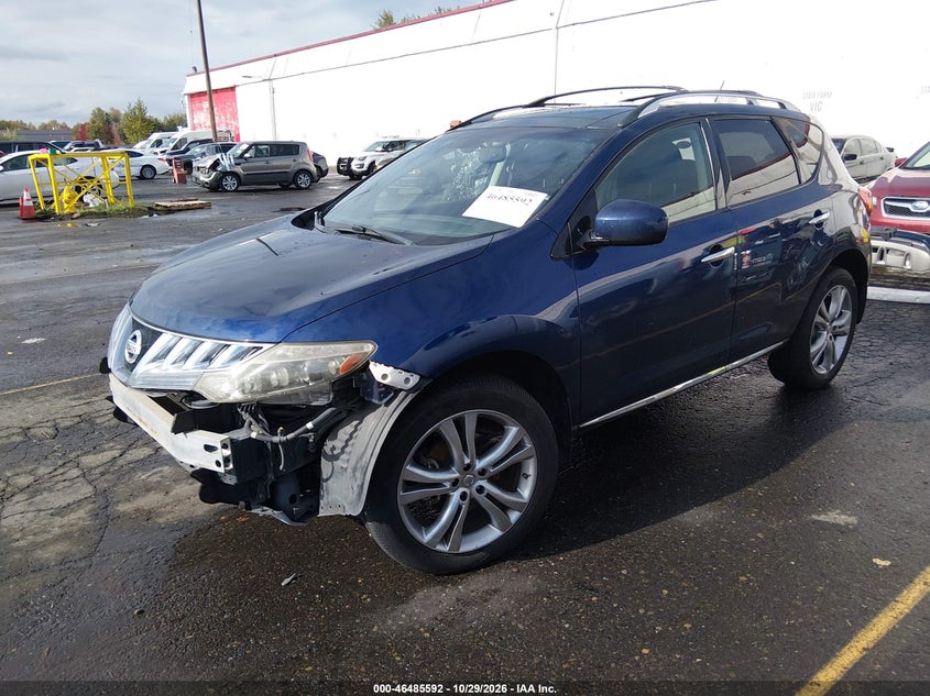 2009 Nissan Murano Le, Front End, IAAI, VIN JN8AZ18W19W129520 — photo 2