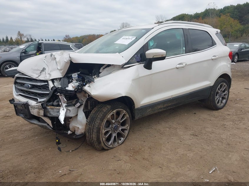 2018 Ford Ecosport Titanium, Удар спереди, IAAI, VIN MAJ6P1WL9JC216657 — фото 2