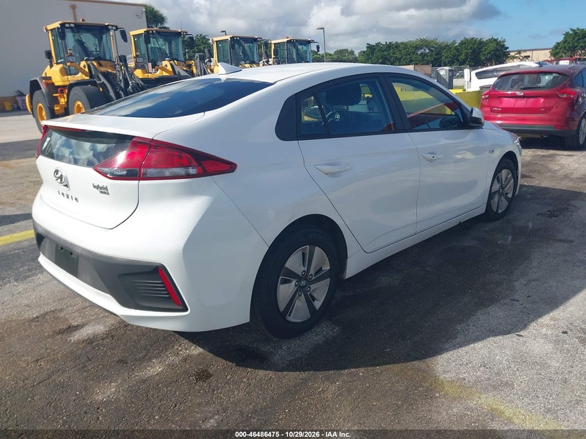 Vin: kmhc65lc9hu024733, lot: 46986859, hyundai ioniq hybrid blue 20174