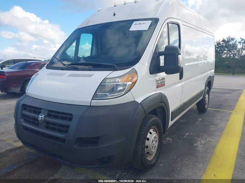 Vin: 3c6trvbg3he500089, lot: 46986885, ram promaster 1500 high roof 136 wb 20172