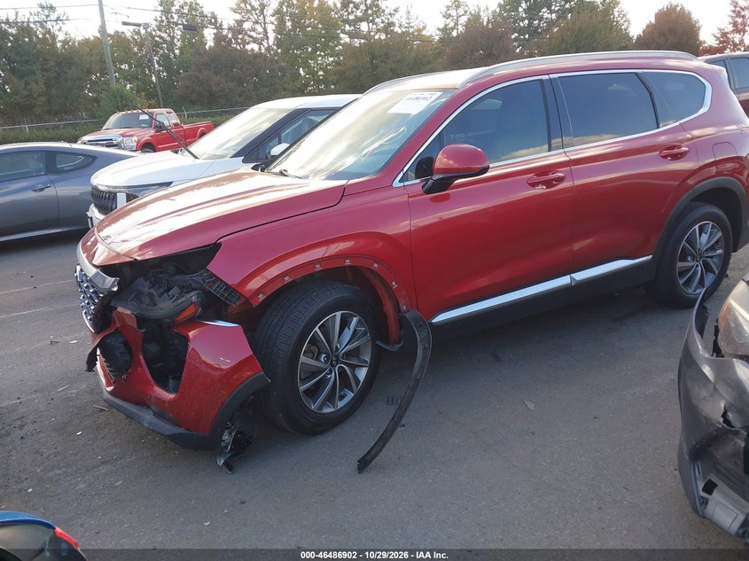 2019 Hyundai Santa Fe Sel Plus, Left Front, IAAI, VIN 5NMS33AD8KH046780 — photo 2