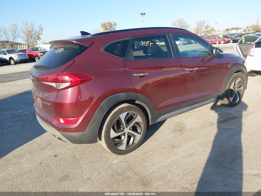 Vin: km8j33a2xhu291250, lot: 46987571, hyundai tucson limited 20174