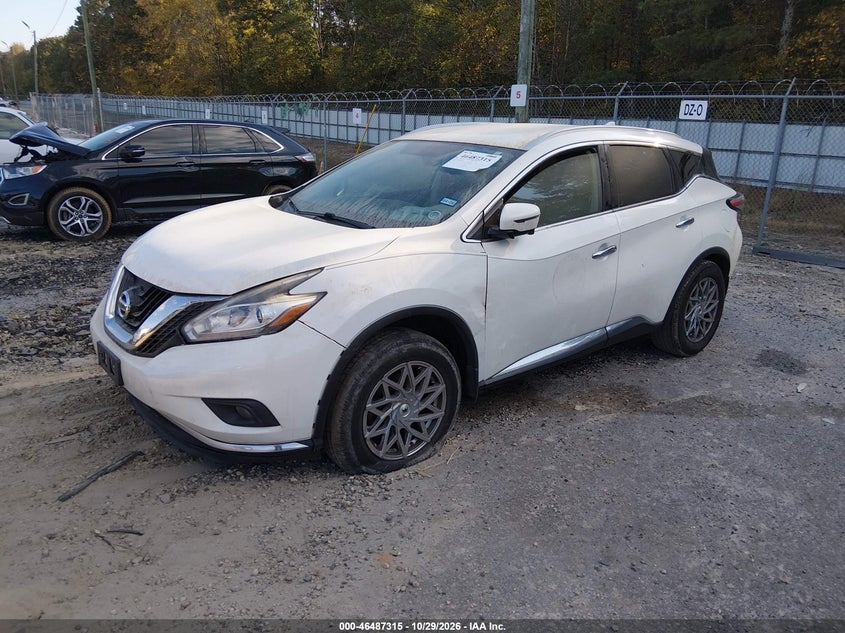 2018 Nissan Murano Sl, Обычный износ, IAAI, VIN 5N1AZ2MG4JN135561 — фото 2
