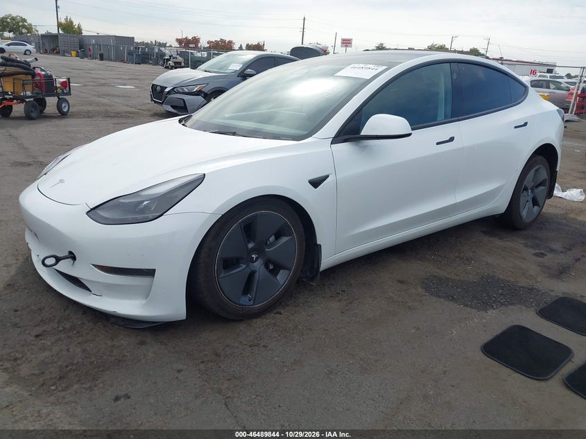 Vin: 5yj3e1ea1pf606991, lot: 46990228, tesla model 3 rear-wheel drive 20232
