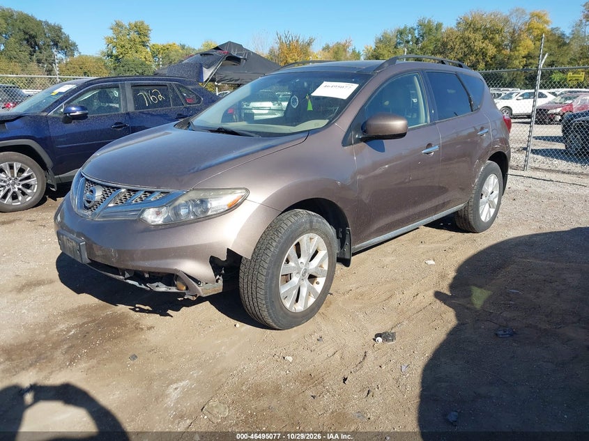 Vin: jn8az1mw0ew505298, lot: 46995486, nissan murano sl 20142