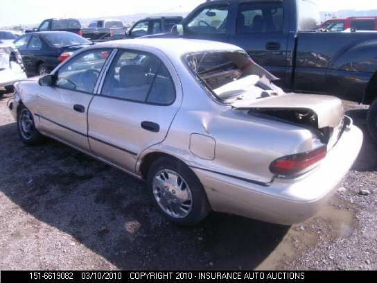 1996 Geo Prizm Lsi VIN: 1Y1SK5264TZ001763 Lot: 40686099