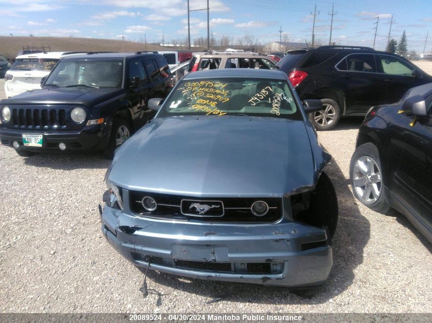 2007 Ford Mustang VIN: 1ZVFT80N875326909 Lot: 20089524