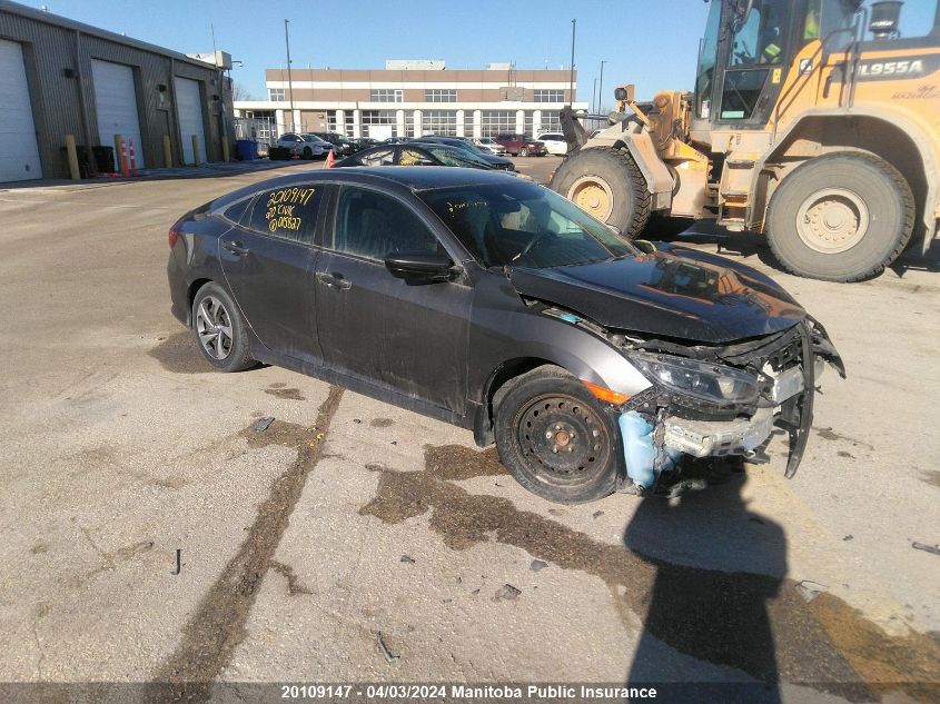 2020 Honda Civic Lx VIN: 2HGFC2F52LH015827 Lot: 20109147