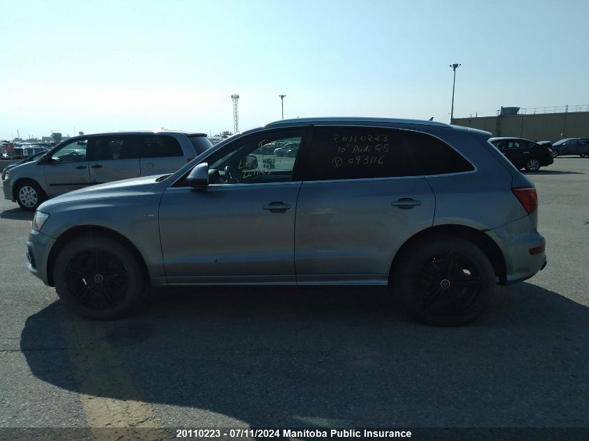 2010 Audi Q5 V6 VIN: WA1MKCFPXAA093116 Lot: 20110223