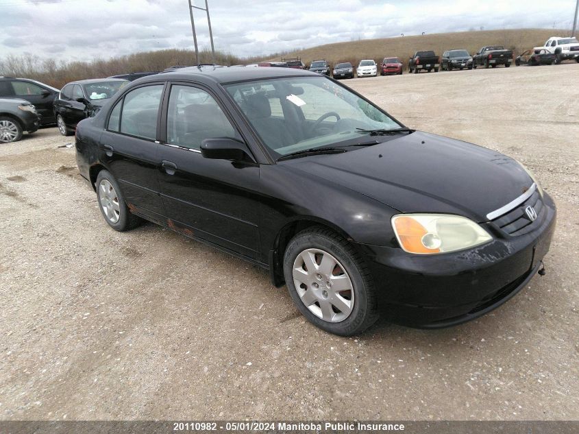 2002 Honda Civic Lx VIN: 2HGES16832H946452 Lot: 20110982