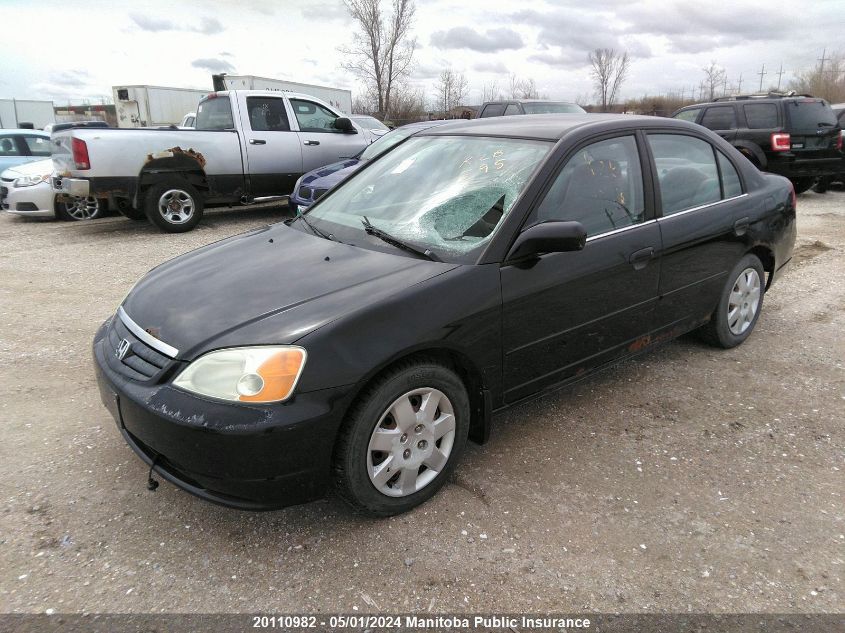 2002 Honda Civic Lx VIN: 2HGES16832H946452 Lot: 20110982