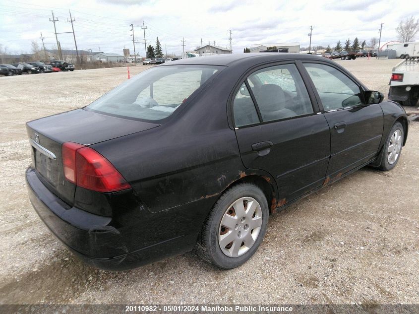 2002 Honda Civic Lx VIN: 2HGES16832H946452 Lot: 20110982