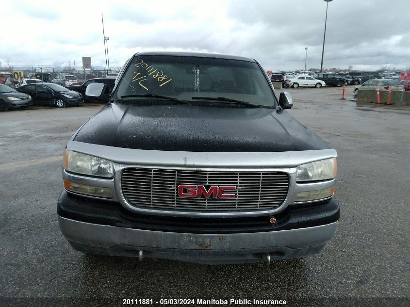 2000 GMC Sierra 1500 Sle Ext Cab VIN: 1GTEK19V1YE417842 Lot: 20111881