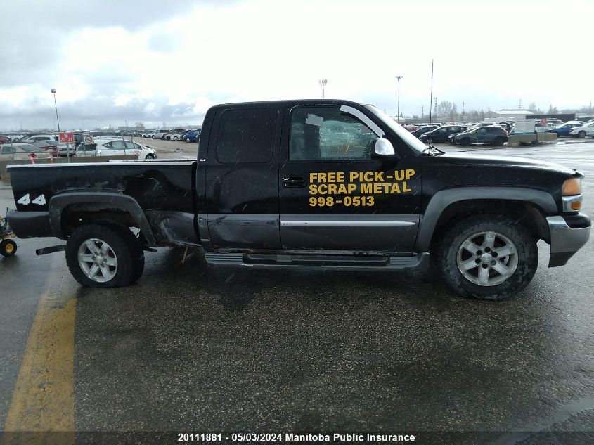 2000 GMC Sierra 1500 Sle Ext Cab VIN: 1GTEK19V1YE417842 Lot: 20111881