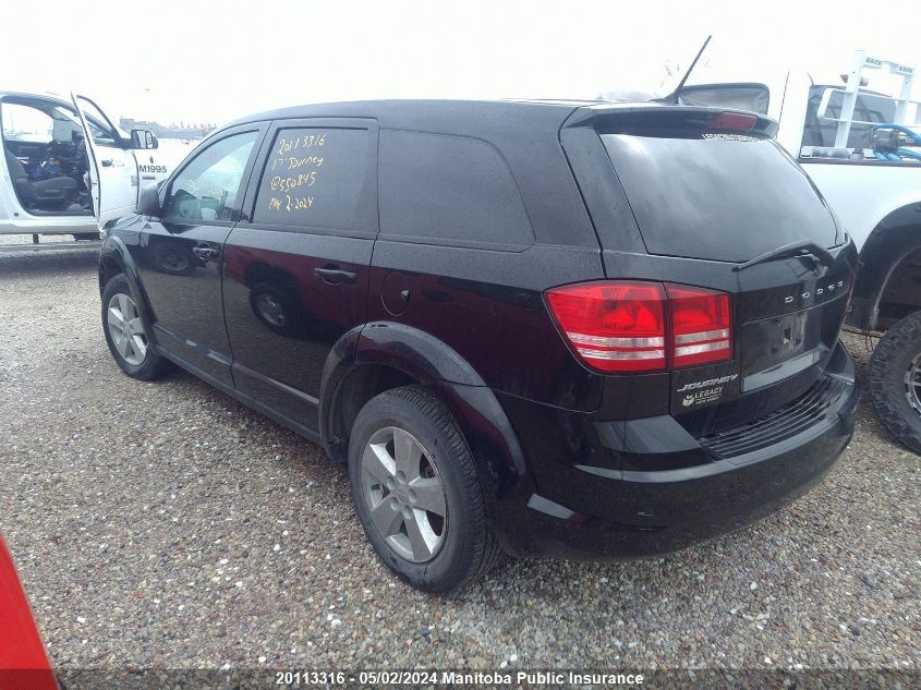 2017 Dodge Journey Se VIN: 3C4PDCAB3HT550845 Lot: 20113316