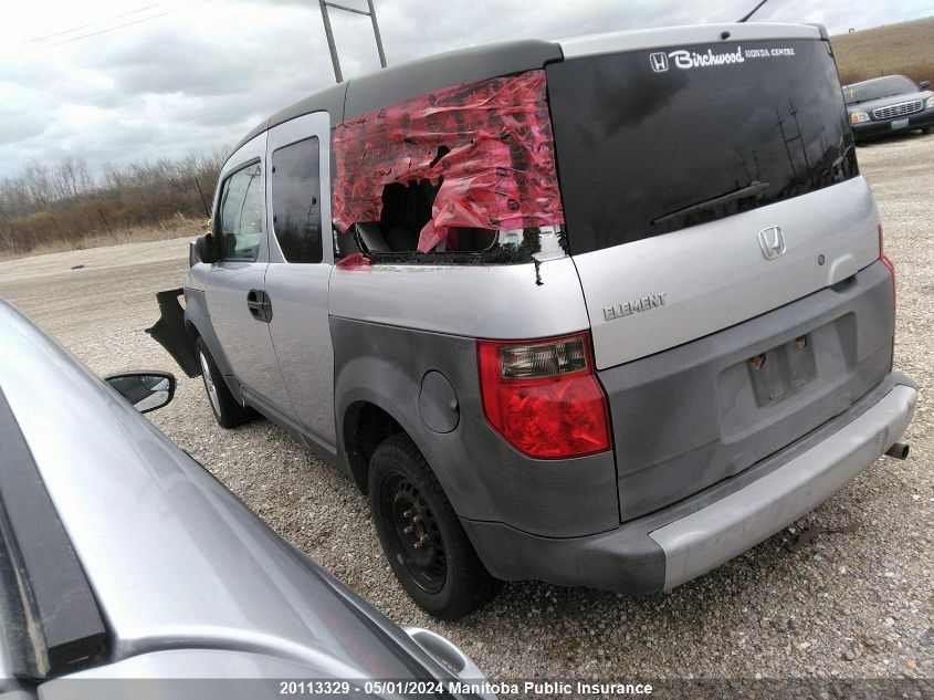 2003 Honda Element Dx VIN: 5J6YH18293L801627 Lot: 20113329