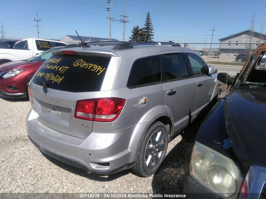 2014 Dodge Journey R/T VIN: 3C4PDDFG2ET257394 Lot: 20114229